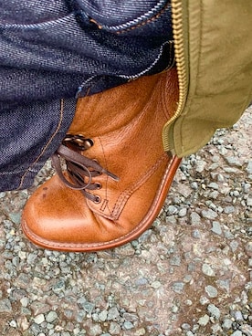 「Eddie Bauer（エディーバウアー）のアイテム（MA-1）」を使った、gaoganさん（メンズ・176cm）の冬コーディネート