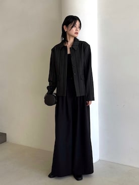 「RIM.ARK（リムアーク）のアイテム（その他アウター）」を使った、RIM.ARK staffさん（レディース・170cm）の夏コーディネート
