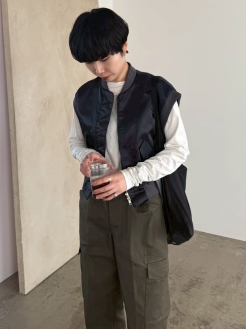 Short MA-1 vest ショート エムエーワン ベスト（ベスト）｜RIM.ARK