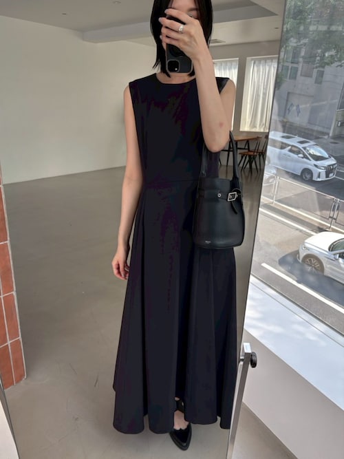 ブラックドレス Rental Little Black Dress ten. / フォクシー フレアードレス