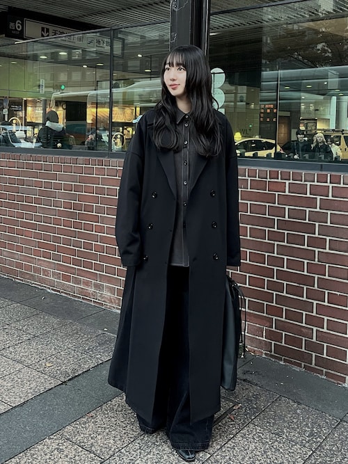 Middle straight black denim ミドルストレートブラックデニム（デニム