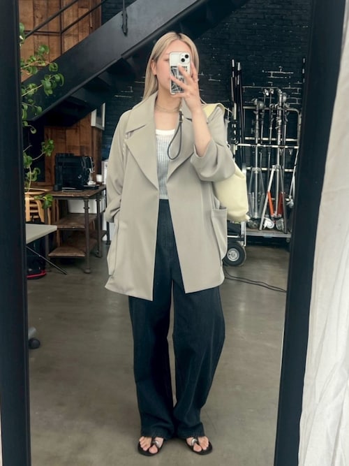 RIM.ARK トレンチコート コート Hidden detail over trench ヒドゥン