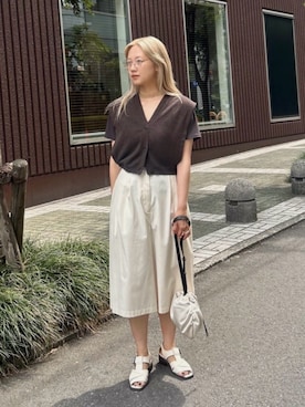 「RIM.ARK（リムアーク）のアイテム」を使った、RIM.ARK staffさん（レディース・158cm）の夏コーディネート