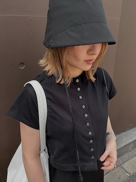 「RIM.ARK（リムアーク）のアイテム」を使った、RIM.ARK staffさん（レディース・153cm）の夏コーディネート