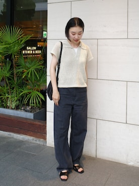 「RIM.ARK（リムアーク）のアイテム」を使った、RIM.ARK staffさん（レディース・159cm）の春コーディネート