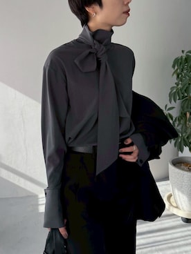 「アイテム（シャツ/ブラウス）」を使った、RIM.ARK staffさん（レディース・171cm）の秋コーディネート