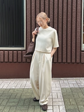 「アイテム（ハンドバッグ）」を使った、RIM.ARK staffさん（レディース・153cm）の夏コーディネート