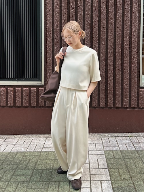 Round silhouette PT ラウンドシルエットパンツ（スラックス）｜RIM