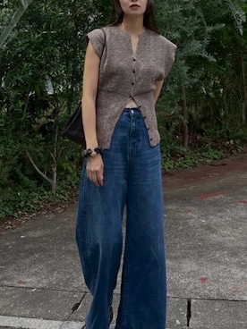 ミックスヤーンリブニット Mix yarn rib knit ミックスヤーンリブニット（ニット/セーター
