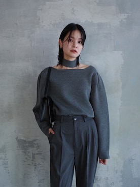 「ニット/セーター」｜RIM.ARK staffさん（レディース・170cm）の冬コーディネート