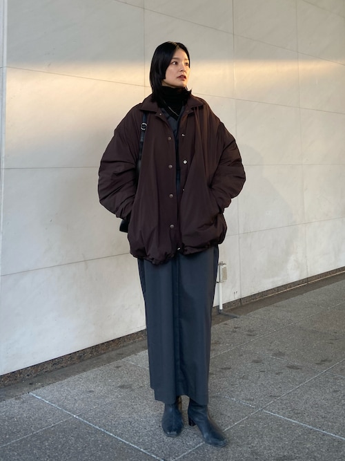 RIM.ARK Wrapped cocoon down CT ダウン　コート　黒 RIM.ARK（リムアーク）の「Wrapped cocoon down CT（ダウン