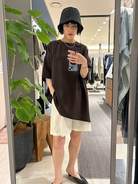 「RIM.ARK（リムアーク）のアイテム」を使った、RIM.ARK staffさん（レディース・160cm）の夏コーディネート