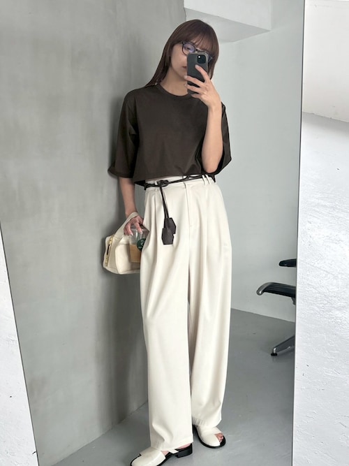 W tuck wide slacks ダブルタックワイドスラックス（スラックス