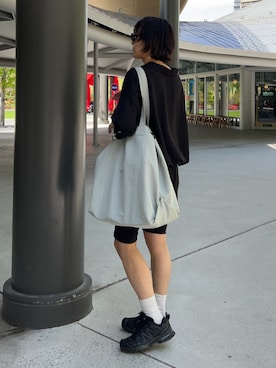 「RIM.ARK（リムアーク）のアイテム」を使った、RIM.ARK staffさん（レディース・160cm）の春コーディネート