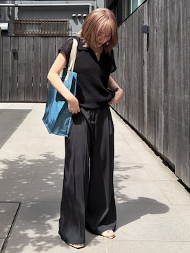 RIM.ARK（リムアーク）の「ｻｲﾄﾞｶﾗｰﾆｯﾄﾄｯﾌﾟｽ（ニット/セーター）」 - WEAR