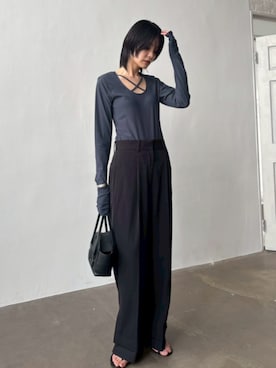 RIM.ARK staffさん（レディース・170cm）の春コーディネート