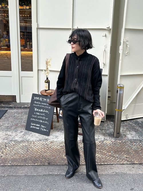 パンツ RIM.ARK LEATHER LIKE PT Leather like PT レザーライクパンツ（スラックス）｜RIM.ARK