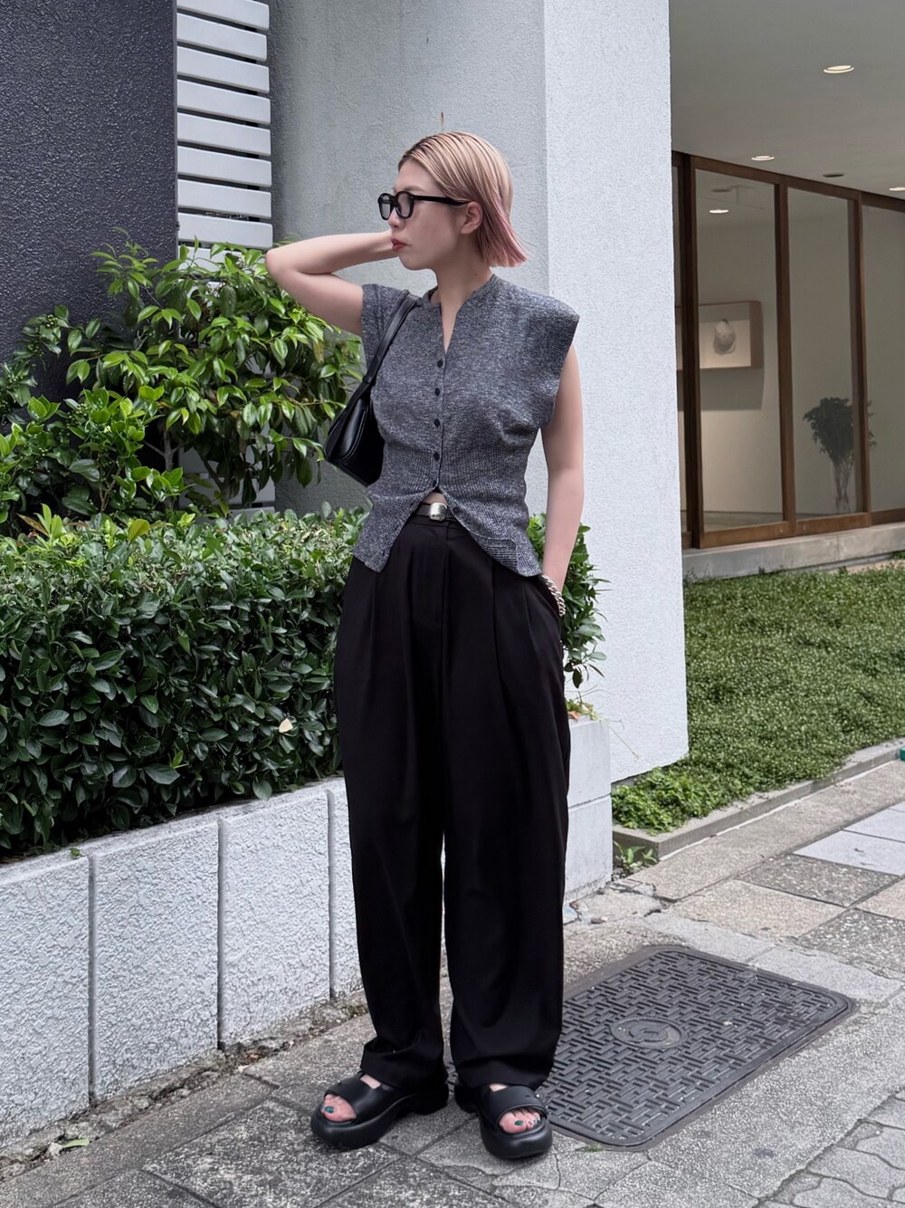RESTOCK PRE ORDER】Mix yarn rib knit ミックスヤーン