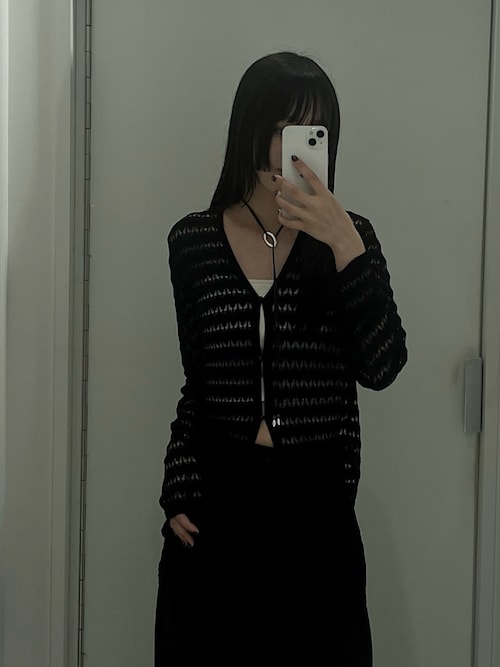 Crochet open knit C/D クロシェオープンニットカーディガン
