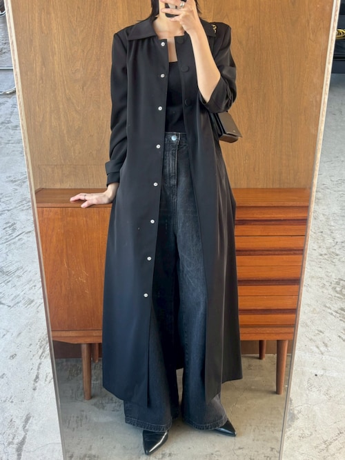 Middle straight black denim ミドルストレートブラックデニム（デニム