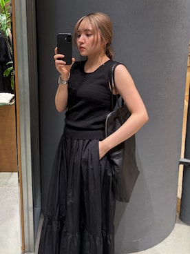 「レザーバッグ」｜RIM.ARK staffさん（レディース・153cm）の春コーディネート