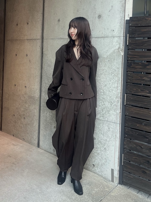 Lowheel leather middle boots ローヒールレザーミドルブーツ（ブーツ