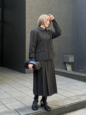 「RIM.ARK（リムアーク）のアイテム（その他アウター）」を使った、RIM.ARK staffさん（レディース・153cm）の夏コーディネート