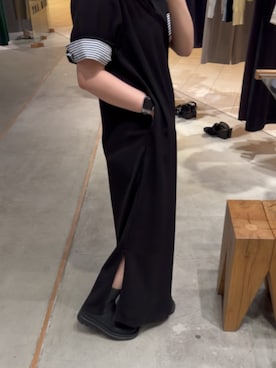 「RIM.ARK（リムアーク）のアイテム（ワンピース）」を使った、RIM.ARK staffさん（レディース・153cm）の春コーディネート