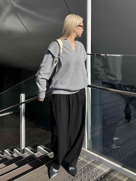 RIM.ARK staffさん（レディース・158cm）の冬コーディネート