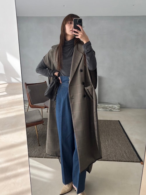 RIM.ARK ポンチョ Gabardine cape ギャバジンケープ レディース