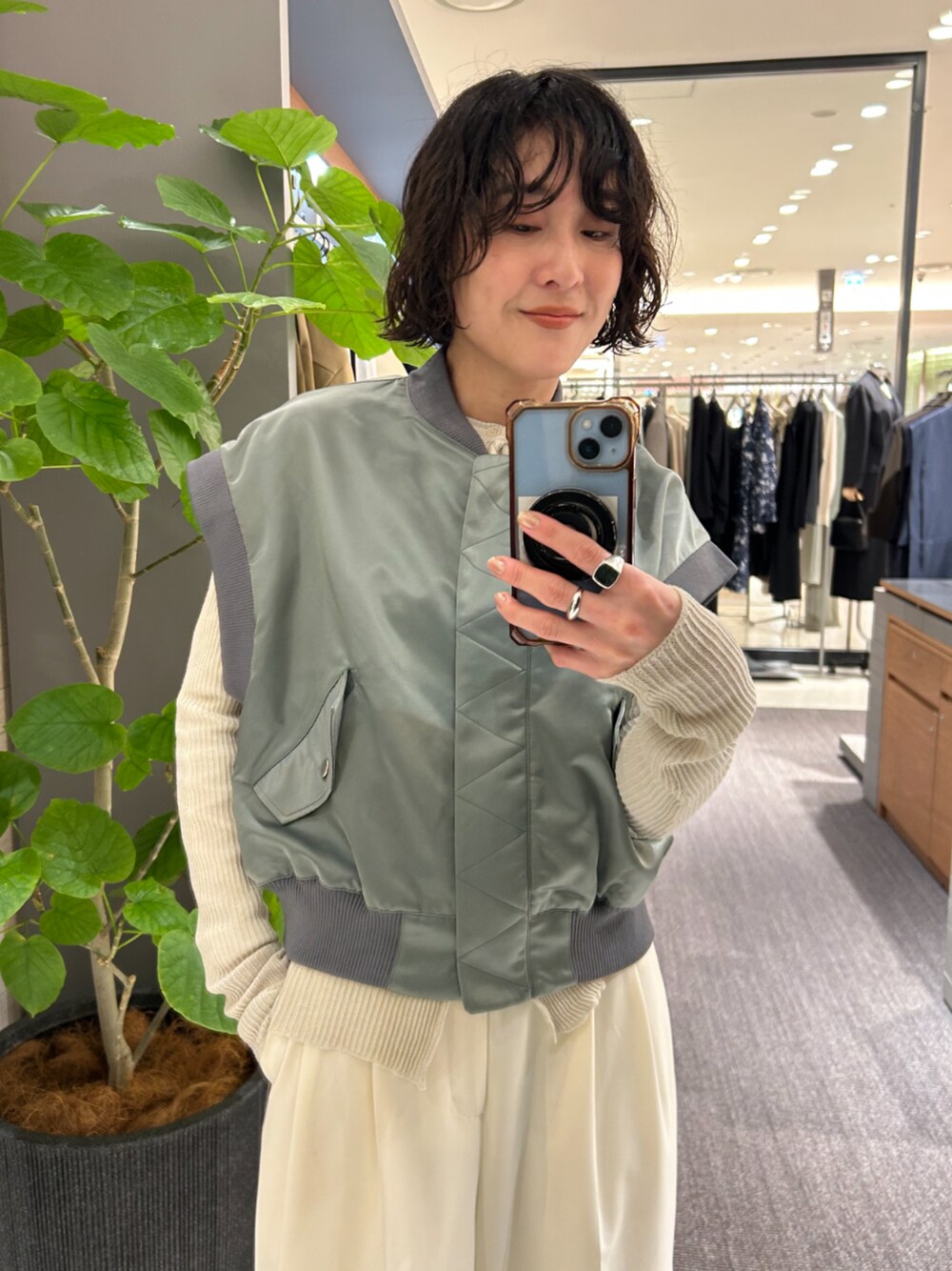 Sheer rib spring knit シアーリブスプリングニットを使った人気
