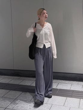 「RIM.ARK（リムアーク）のアイテム」を使った、RIM.ARK staffさん（レディース・166cm）の春コーディネート