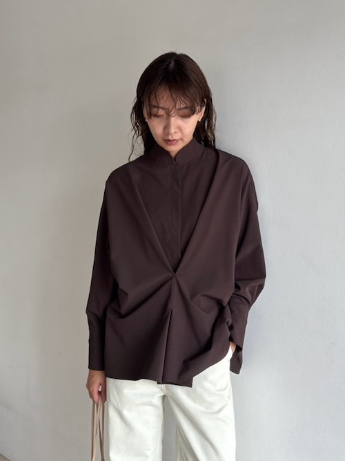 Tuck point wide shirt(タック ポイント ワイド シャツ)