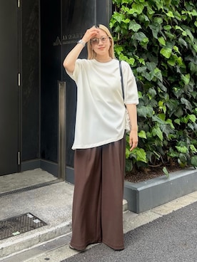「RIM.ARK（リムアーク）のアイテム」を使った、RIM.ARK staffさん（レディース・158cm）の夏コーディネート