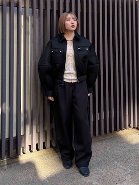 RIM.ARK staffさん（レディース・153cm）の冬コーディネート