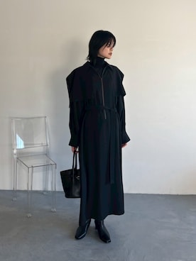 「アイテム（ワンピース/ドレス）」を使った、RIM.ARK staffさん（レディース・170cm）の秋コーディネート