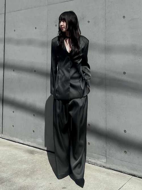 Pointed satin mule ポインテッドサテンミュール（パンプス）｜RIM.ARK