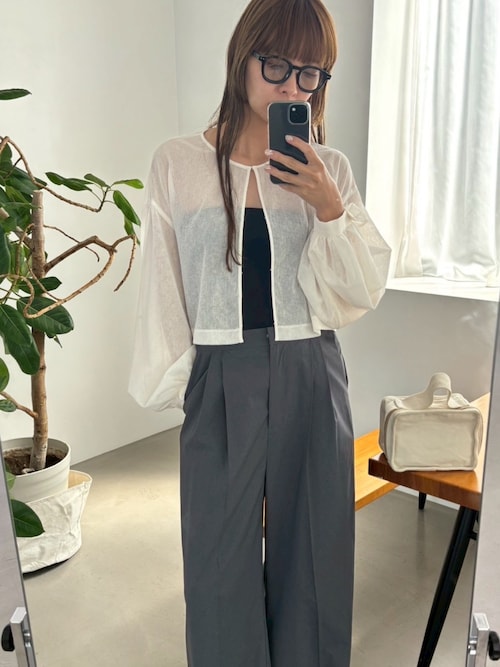 Open sleeve sheer SH オープンスリーブシアーシャツ Open sleeve sheer SH オープンスリーブシアーシャツ（シャツ