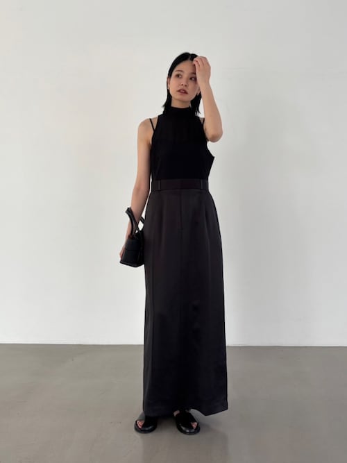 【未使用品】RIM.ARK Black dress ワンピース　バックオープン 未使用品】RIM.ARK Black dress ワンピース バックオープン