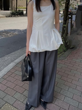 RIM.ARK staffさん（レディース・169cm）の夏コーディネート