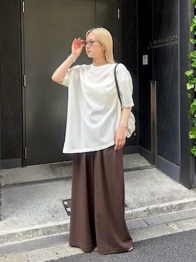 「RIM.ARK（リムアーク）のアイテム」を使った、RIM.ARK staffさん（レディース・158cm）の夏コーディネート