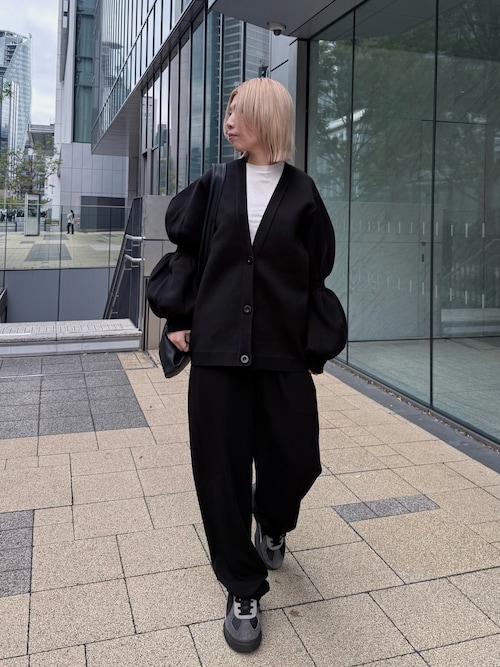 ボリュームスリーブニットカーデ VOLUME SLEEVE KT CD Volume sleeve knit CD ボリュームスリーブニットカーディガン