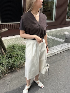 「RIM.ARK（リムアーク）のアイテム」を使った、RIM.ARK staffさん（レディース・158cm）の夏コーディネート