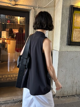 「RIM.ARK（リムアーク）のアイテム」を使った、RIM.ARK staffさん（レディース・160cm）の夏コーディネート