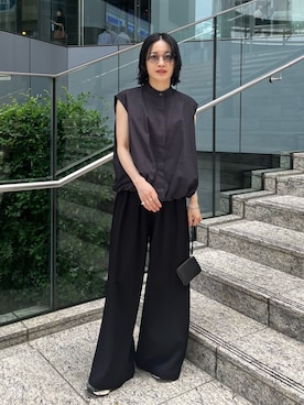 「RIM.ARK（リムアーク）のアイテム」を使った、RIM.ARK staffさん（レディース・156cm）の夏コーディネート