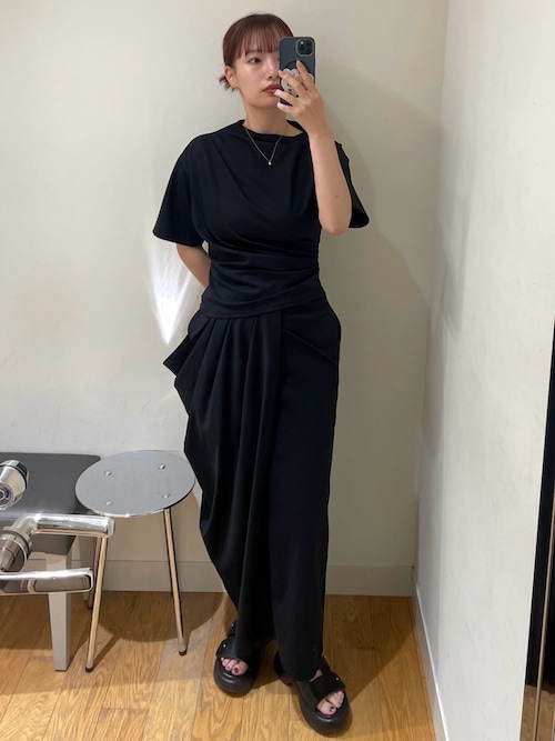 Cut drape SK カットドレープスカート（スカート）｜RIM.ARK