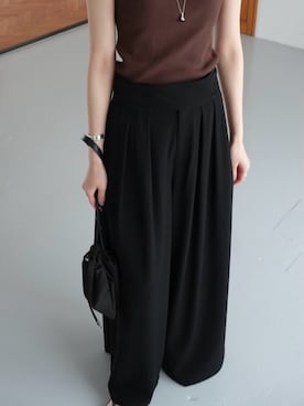 「RIM.ARK（リムアーク）のアイテム（その他パンツ）」を使った、RIM.ARK staffさん（レディース・169cm）の夏コーディネート