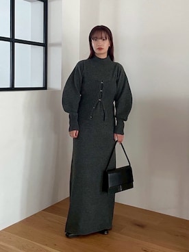 RIM.ARK（リムアーク）の「Cashcourt knit dress（ワンピース）」 - WEAR