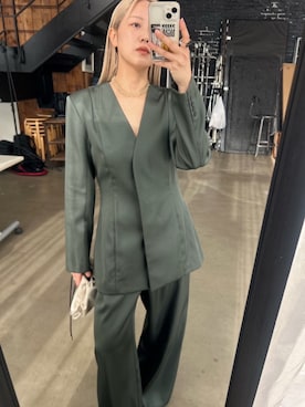 「RIM.ARK（リムアーク）のアイテム」を使った、RIM.ARK staffさん（レディース・158cm）の春コーディネート