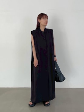RIM.ARK ラップリボンカットワンピース黒 RIM.ARK リムアーク ラップリボンカットワンピース BLK 新品未